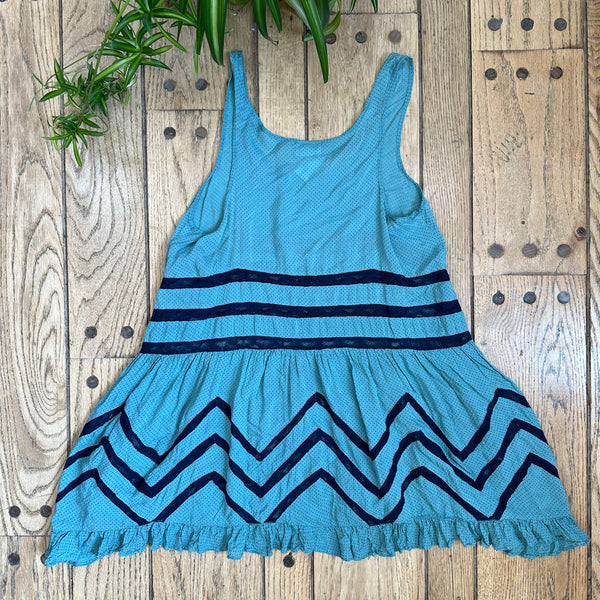 free people blue lace dress NEW FREE PEOPLE Sz S SOUTHWEST LACE MAXI DRESS IN BLUE