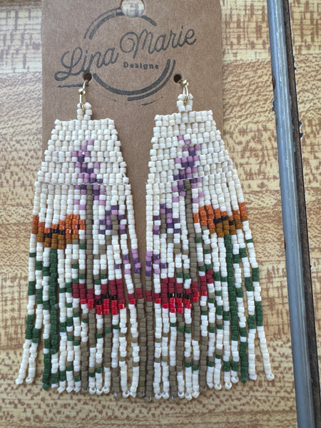 Woven Bead Earring