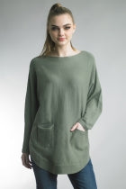 button back sweater