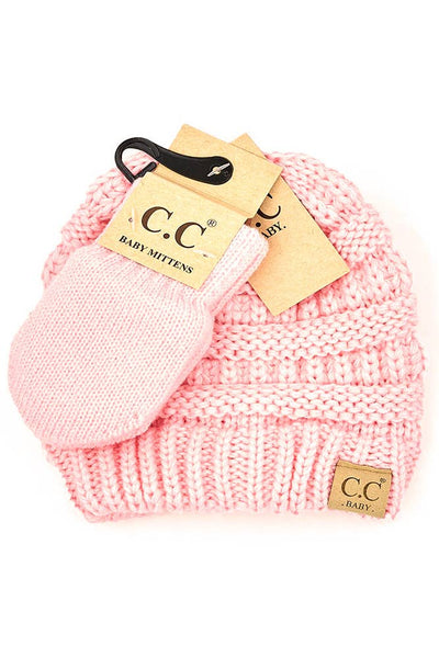 Baby Beanie & Mitten Set