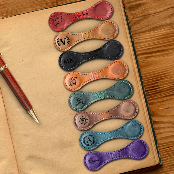 Leather Magnetic Bookmark