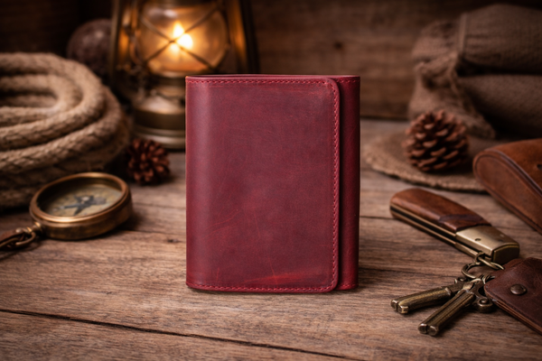 Distressed Trifold Wallet
