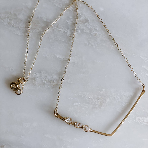 Herkimer Diamond Chevron NKL