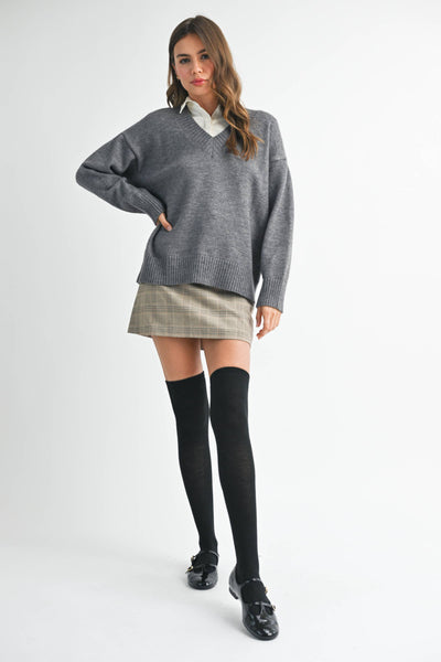 Oversized V-Neck Sweater