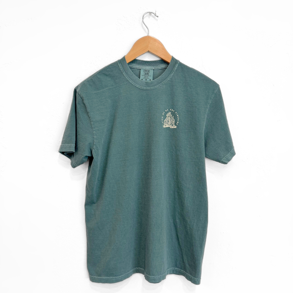 The Montana Scene - Fireside Unisex Tee - Blue Spruce: 2XL
