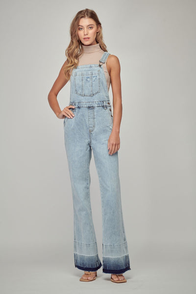 Wide leg overall