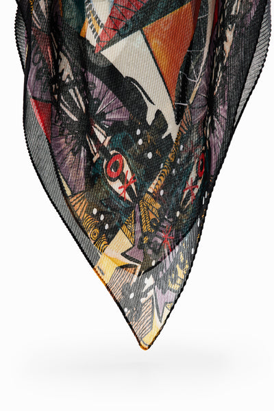 art print scarf