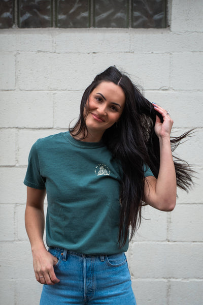 The Montana Scene - Fireside Unisex Tee - Blue Spruce: 2XL