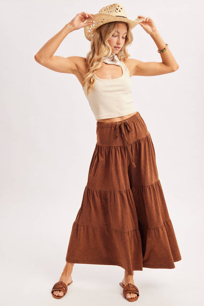 TIERED WIDE LEG PANT