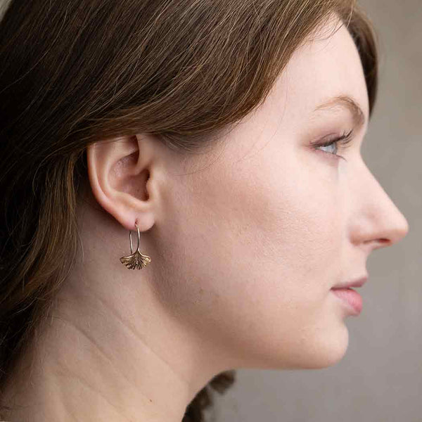 Ginkgo Leaf Earrings
