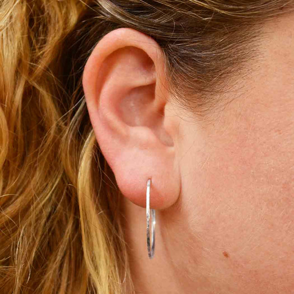 Hammered Hoop on Post