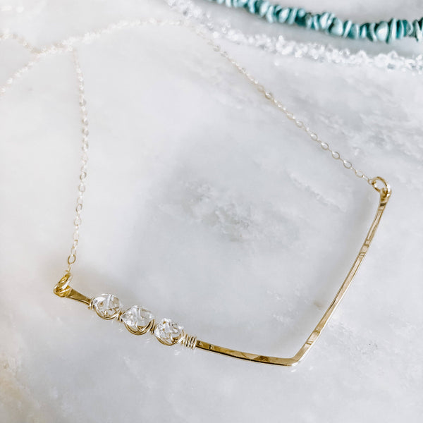 Herkimer Diamond Chevron NKL