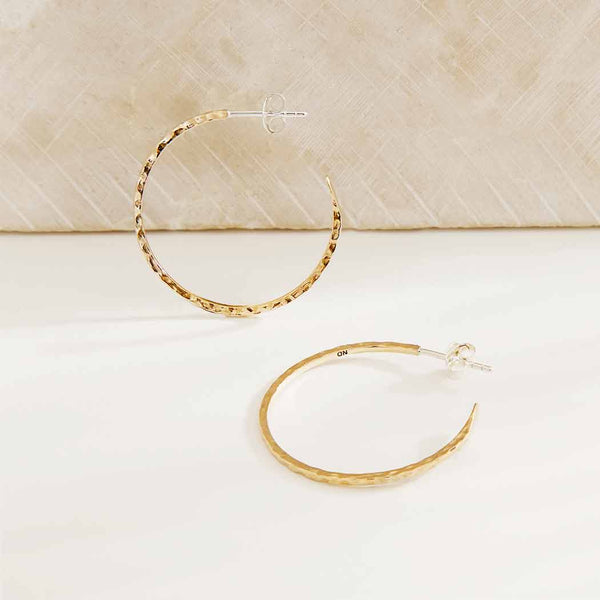 Hammered Hoop on Post