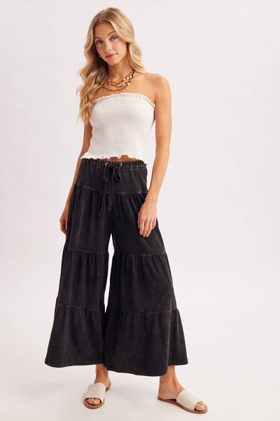 TIERED WIDE LEG PANT