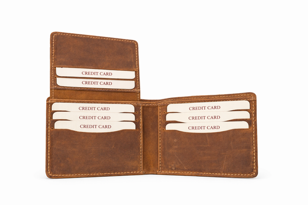 Crazy Leather Bifold Wallet