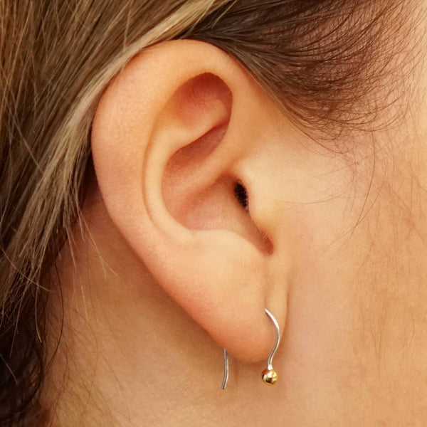 Huggie Ear w/ Bronze Ball