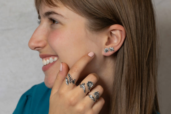 Adj. Birth Flower Rings