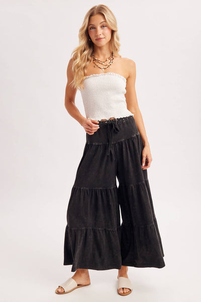 TIERED WIDE LEG PANT
