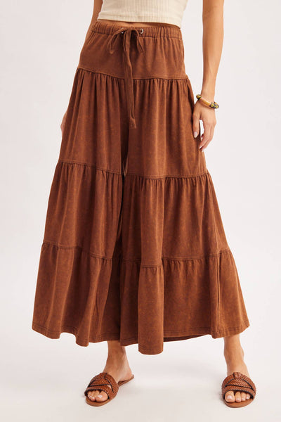 TIERED WIDE LEG PANT