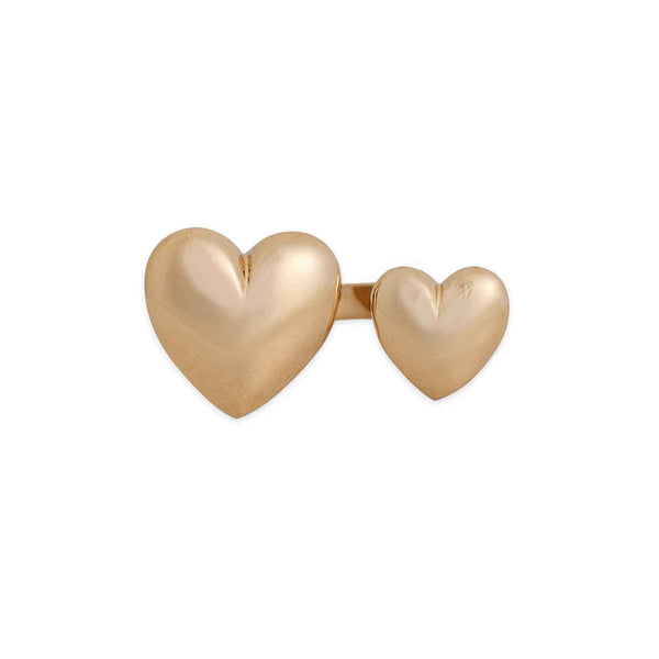 Lg Hearts Adj Ring