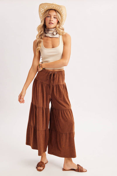 TIERED WIDE LEG PANT