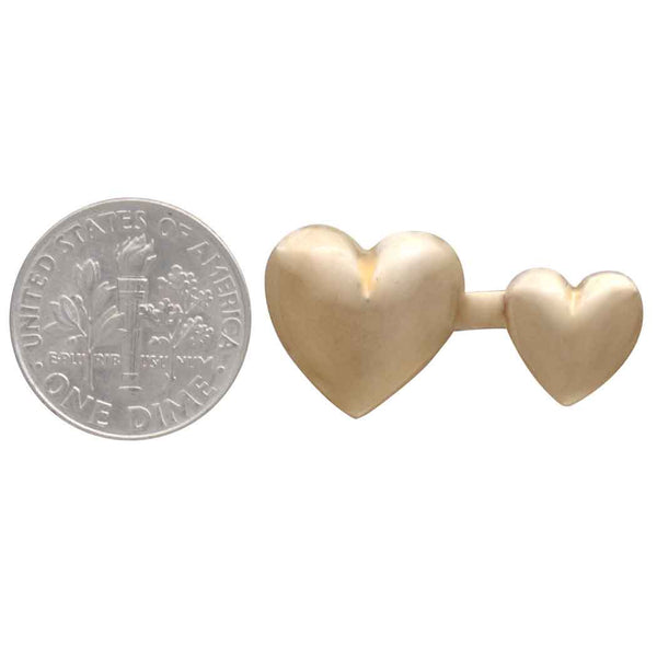 Lg Hearts Adj Ring