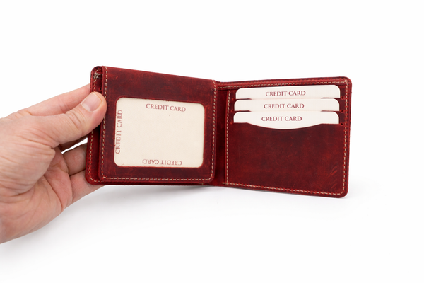 Crazy Leather Bifold Wallet