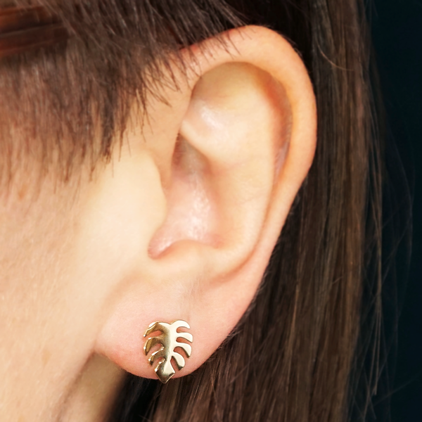 Monstera Studs