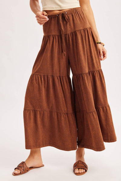 TIERED WIDE LEG PANT