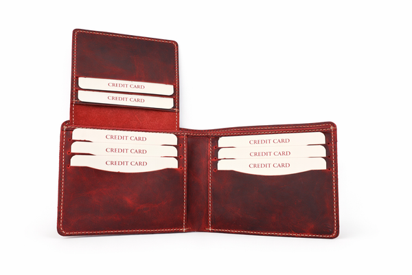 Crazy Leather Bifold Wallet