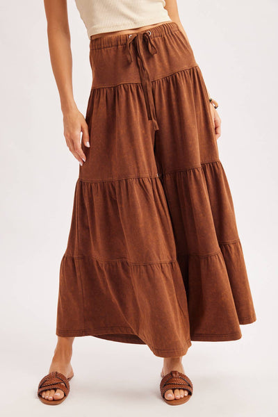 TIERED WIDE LEG PANT