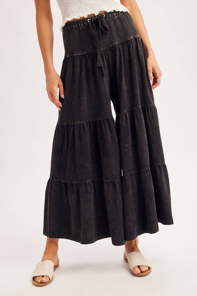 TIERED WIDE LEG PANT