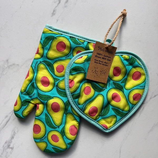 Pot Holder + Mitt Set
