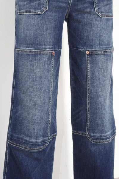 WIDE LEG POCKET JEANS