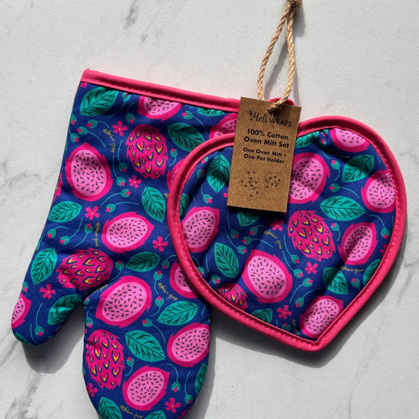 Pot Holder + Mitt Set