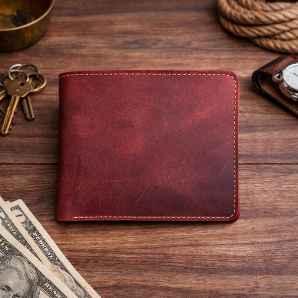 Crazy Leather Bifold Wallet