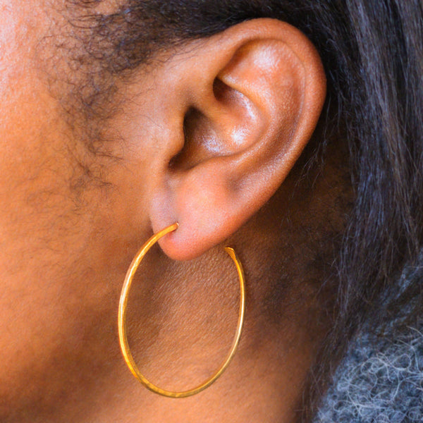 Hammered Hoop on Post