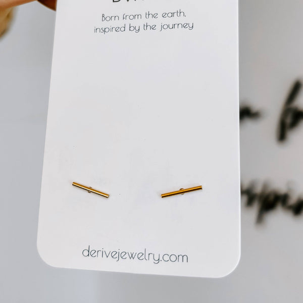 Bar Stud Earrings