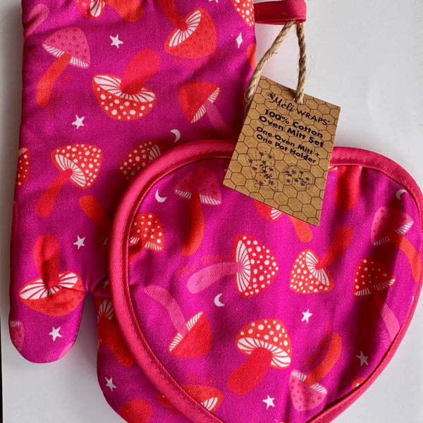 Pot Holder + Mitt Set