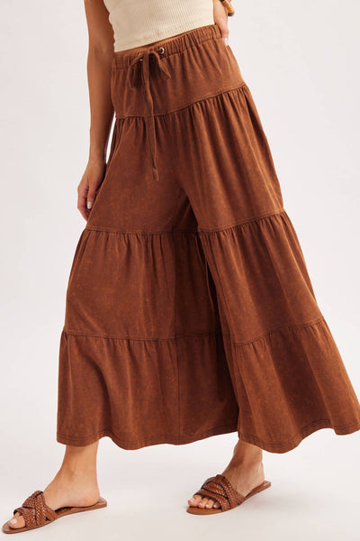 TIERED WIDE LEG PANT