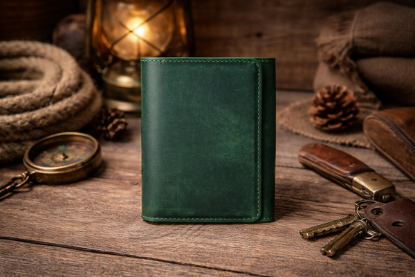 Distressed Trifold Wallet