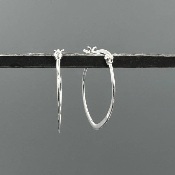 Oval French Lock Hoops