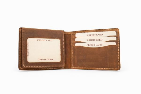 Crazy Leather Bifold Wallet
