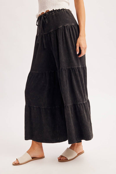 TIERED WIDE LEG PANT