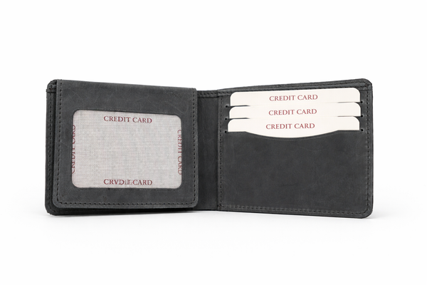 Crazy Leather Bifold Wallet