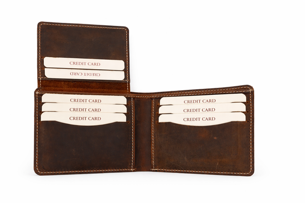 Crazy Leather Bifold Wallet