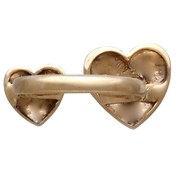 Lg Hearts Adj Ring