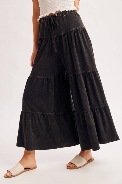 TIERED WIDE LEG PANT
