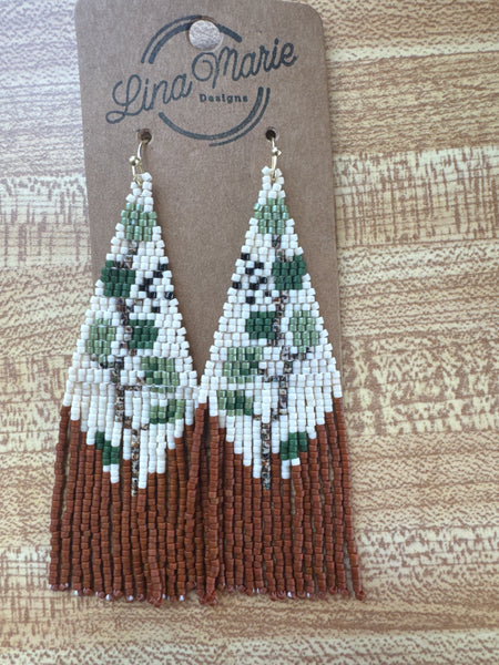 Woven Bead Earring