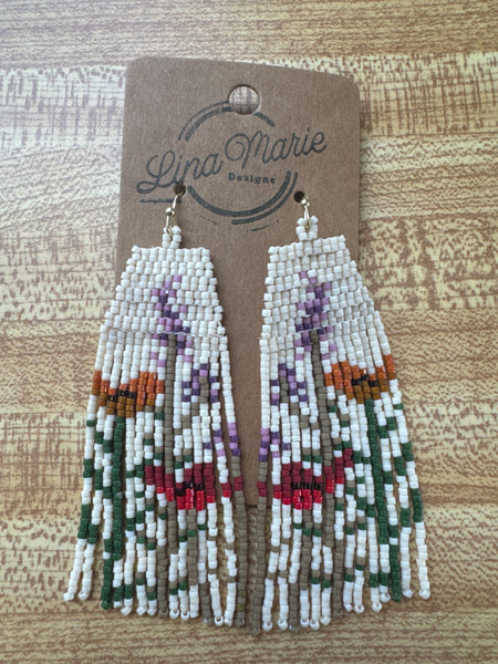 Bead Fringe Earring
